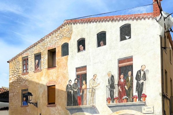 Els Pallaresos 1900 mural modernista