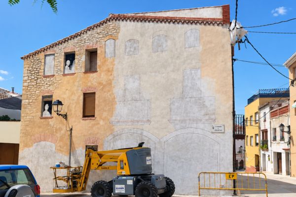 mural modernista Els Pallaresos 1900